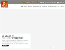 Tablet Screenshot of halmarsanitary.com